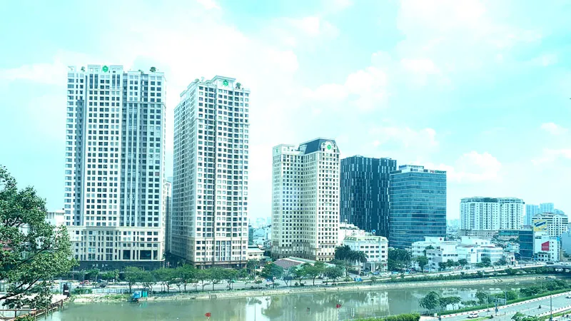 Khu vực quận 4 có mật độ nhà ở trung bình cao nhất TPHCM. Ảnh: HUY LÊ 