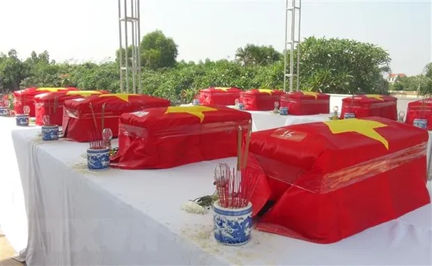 Cải táng 99 bộ hài cốt liệt sĩ tại Nghĩa trang Dốc Bà Đắc