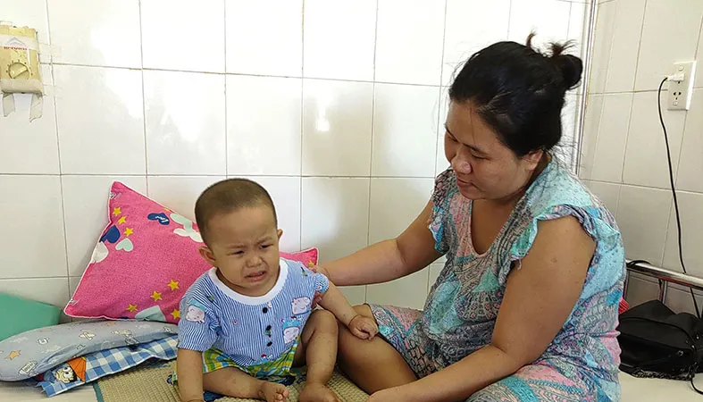 Cháu Nguyễn Tuấn Kiệt bị mắc bệnh ung thư máu cần sự giúp đỡ