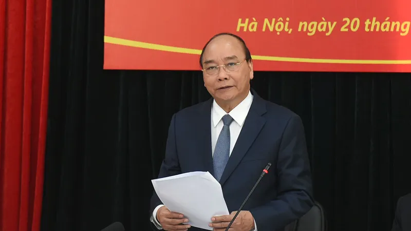 Thủ tướng làm việc với Hội Nạn nhân chất độc da cam/dioxin Việt Nam. Ảnh: VGP/Quang Hiếu