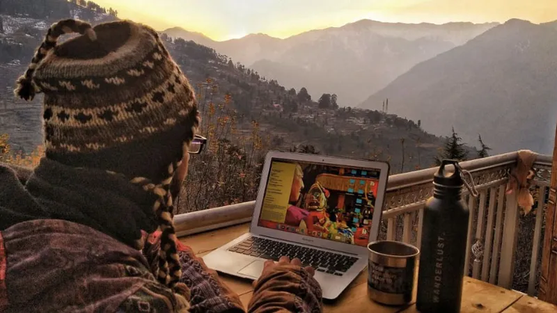 Làm việc trên núi ở Himalaya