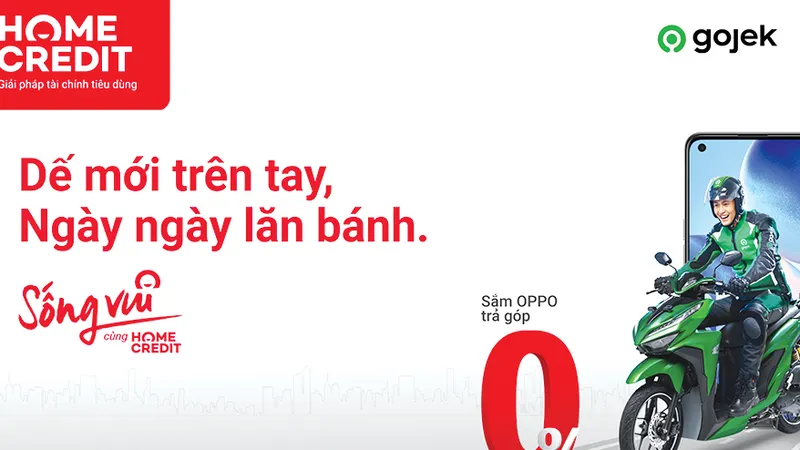 Home Credit ưu đãi đặc biệt dành riêng cho đối tác tài xế Gojek 