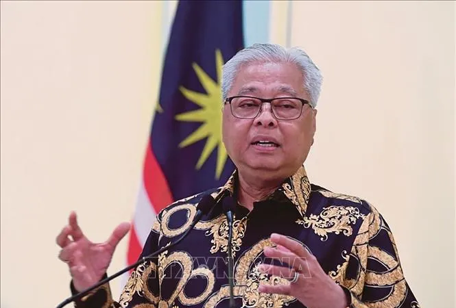 Ông Ismail Sabri Yaakob được Quốc vương Malaysia Al-Sultan Abdullah chỉ định làm Thủ tướng mới, ngày 20-8-2021. Ảnh: NST/TTXVN
