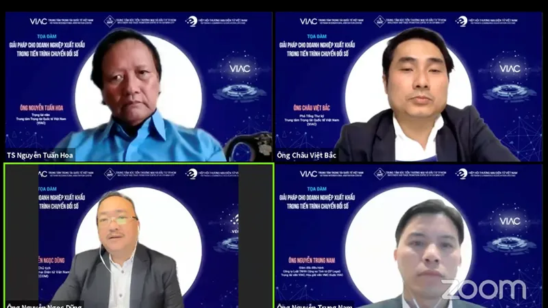 Các đại biểu tham dự buổi tọa đàm. Ảnh chụp màn hình