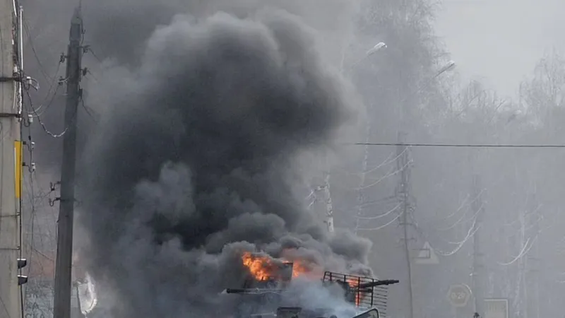 Lực lượng Nga đã tiến vào thành phố Kharkov, Ukraine. Ảnh: AFP/TTXVN
