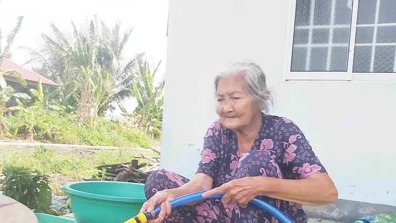 Nhiều hộ dân ở xã Nguyễn Phích (huyện U Minh, tỉnh Cà Mau) không còn lo thiếu nước vào mùa khô