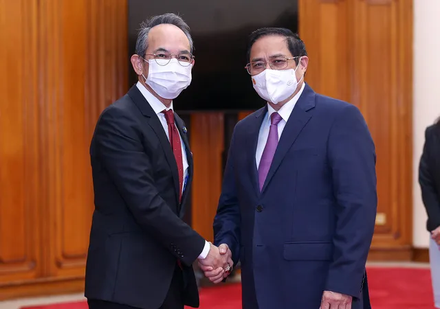 Thủ tướng Chính phủ Phạm Minh Chính tiếp Đại sứ Thái Lan tại Việt Nam Nikorndej Balankura chào xã giao - Ảnh: VGP