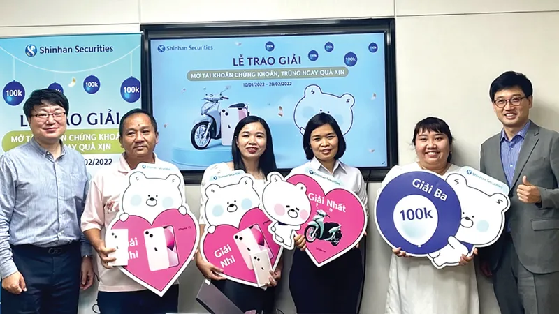 Chứng khoán Shinhan Việt Nam đạt gần 21.000 tài khoản mới trong quý 1