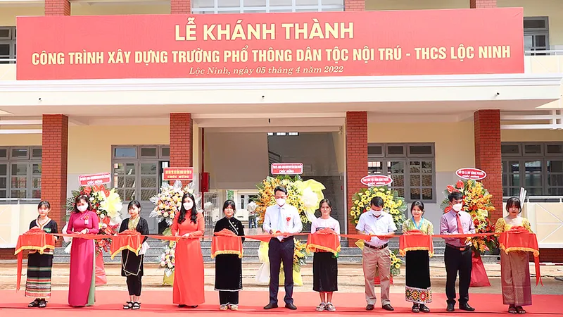 Lễ khánh thành Trường Phổ thông Dân tộc nội trú - THCS Lộc Ninh