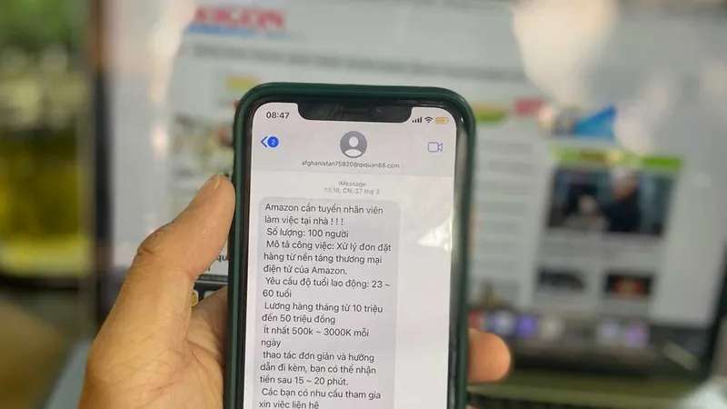 Nhiều người sử dụng điện thoại hệ điều hành ios nhận tin nhắn rác trên iMessage có dấu hiệu lừa đảo