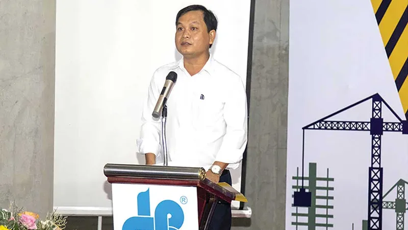 Ông Nguyễn Quốc Thái - Chủ tịch Liên đoàn Lao động quận 3 phát động nội dung Tháng An toàn vệ sinh lao động năm 2022