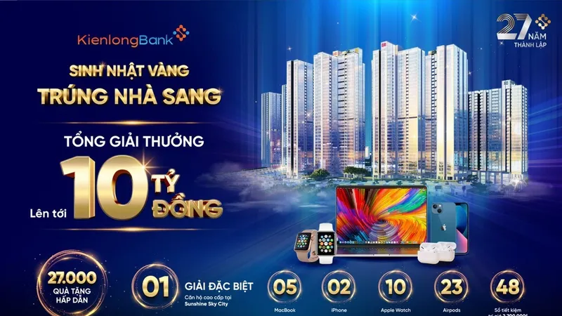 Lãi suất tiết kiệm KienlongBank lên tới 8,6%