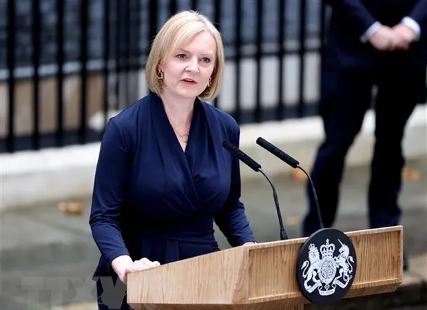 Bà Liz Truss vừa thông báo từ chức vào ngày 20-10 . Ảnh: AFP/ TTXVN