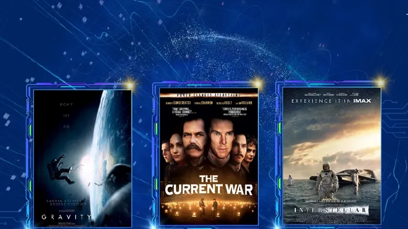 Công chúng sẽ có cơ hội thưởng thức 3 bộ phim Hollywood bom tấn "Gravity", "Interstellar", "The Current War" tại hệ thống rạp CGV Cinemas