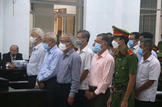 Các bị cáo tại tòa