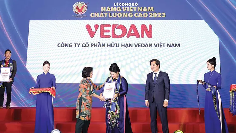 Vedan Việt Nam tiếp tục giữ vững danh hiệu "Hàng Việt Nam Chất lượng cao" năm 2023 
