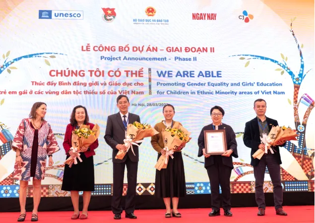 Tập đoàn CJ không ngừng hỗ trợ ước mơ của các em bé gái thiểu số ở Việt Nam