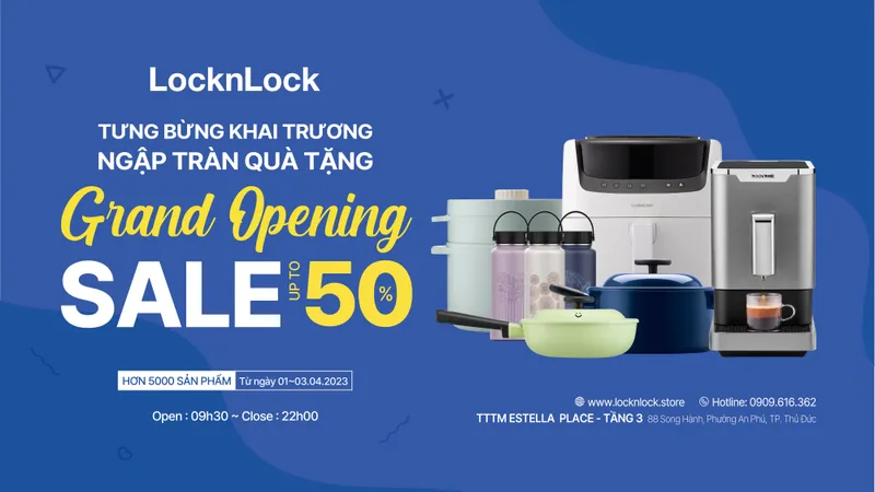 Locknlock khai trương cửa hàng chính hãng tại Estella Place Shopping Center