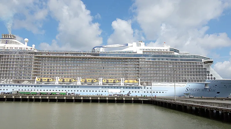 Siêu du thuyền Spectrum of the Seas cập cảng Tân Cảng - Cái Mép, tỉnh Bà Rịa - Vũng Tàu