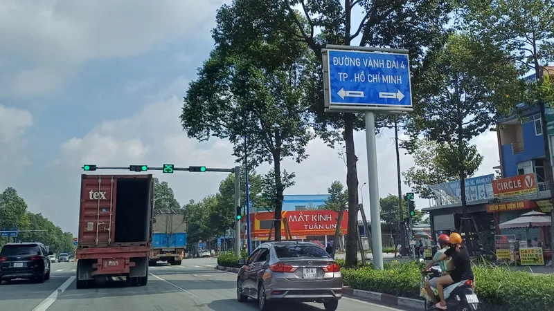 Đường vành đai 4 TPHCM đã có bảng chỉ dẫn hướng tuyến ở nhiều vị trí