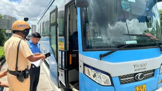 CSGT TPHCM kiểm tra nhà xe Thành Bưởi trước đó