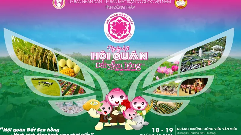 Nhiều hoạt động trong Ngày hội hội quán Đất Sen hồng