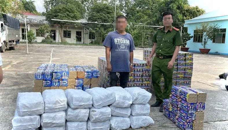 Số pháo không rõ nguồn gốc bị bắt giữ