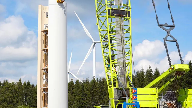 Turbine điện gió bằng gỗ cao nhất thế giới