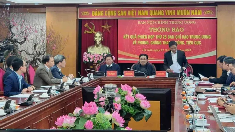 Thêm 2 vụ án vào diện Ban Chỉ đạo Trung ương về phòng, chống tham nhũng, tiêu cực theo dõi, chỉ đạo