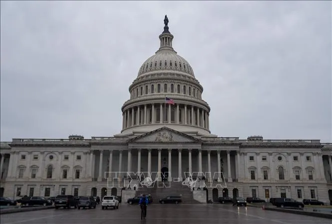 Tòa nhà Quốc hội Mỹ ở Washington, DC. Ảnh: THX/TTXVN