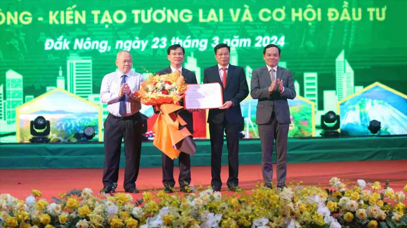 Công bố Quy hoạch tỉnh Đắk Nông thời kỳ 2021 - 2030, tầm nhìn đến năm 2050