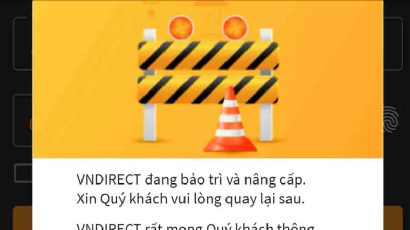 Trước giờ giao dịch 15 phút, hệ thống giao dịch của VNDIRECT vẫn chưa được kết nối trở lại