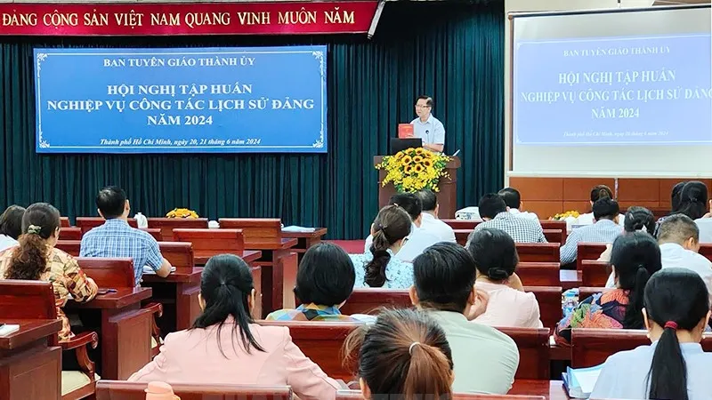Các đại biểu tham dự hội nghị tập huấn. Ảnh: thanhuytphcm