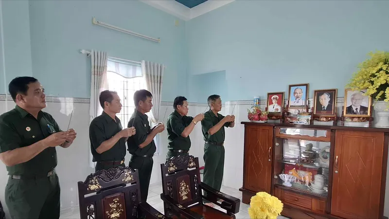Cựu chiến binh cực Nam Tổ quốc lập di ảnh tưởng nhớ Tổng Bí thư Nguyễn Phú Trọng
