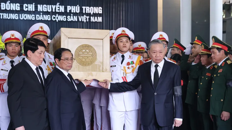 Trang nghiêm Lễ truy điệu và Lễ an táng Tổng Bí thư Nguyễn Phú Trọng