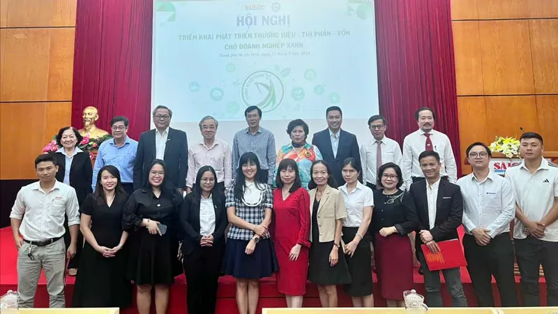 Nhiều doanh nghiệp tham dự hội nghị triển khai thương hiệu - thị phần - vốn cho Doanh nghiệp xanh tại Báo SGGP