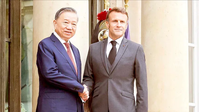 Tổng Bí thư, Chủ tịch nước Tô Lâm hội đàm với Tổng thống Pháp Emmanuel Macron