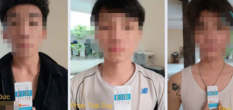 Nhóm đối tượng gồm: Đức - Duy - Kiệt (từ trái qua phải)