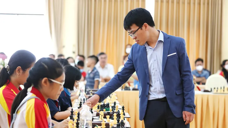 Lê Quang Liêm là tấm gương sáng cho nhiều kỳ thủ trẻ Việt Nam. Ảnh: DŨNG PHƯƠNG