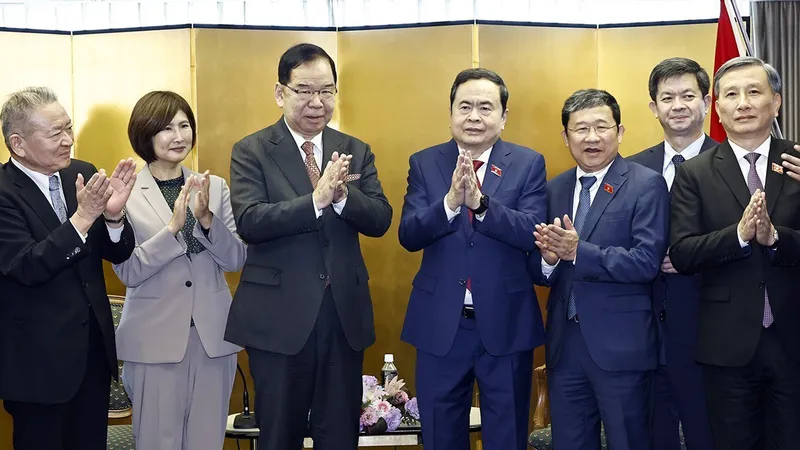 Chủ tịch Quốc hội Trần Thanh Mẫn tiếp Chủ tịch Đảng Cộng sản Nhật Bản Shii Kazuo