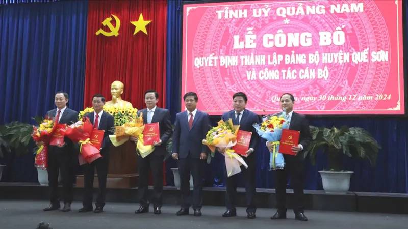 Quảng Nam thành lập Đảng bộ huyện Quế Sơn 
