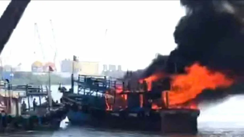 Hiện trường vụ hỏa hoạn. Ảnh: CTV