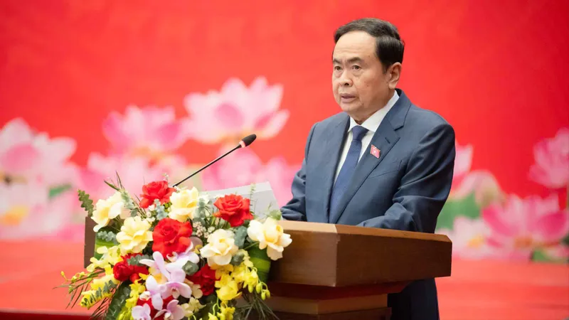 Chủ tịch Quốc hội Trần Thanh Mẫn phát biểu bế mạc hội nghị 