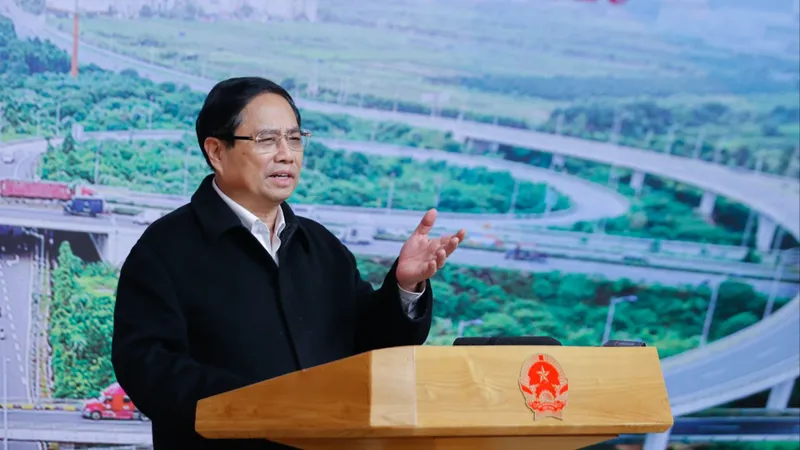 Thủ tướng Phạm Minh Chính phát biểu tại phiên họp. Ảnh: VGP