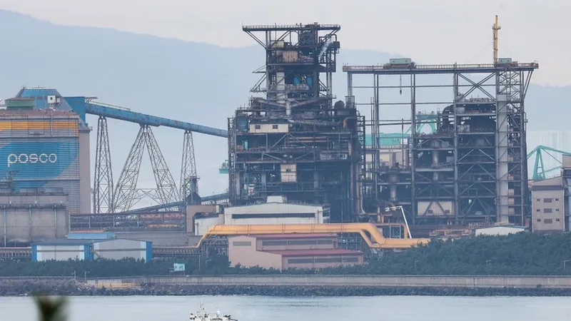 Nhà máy thép POSCO tại Pohang, Hàn Quốc. Ảnh: YONHAP/TTXVN