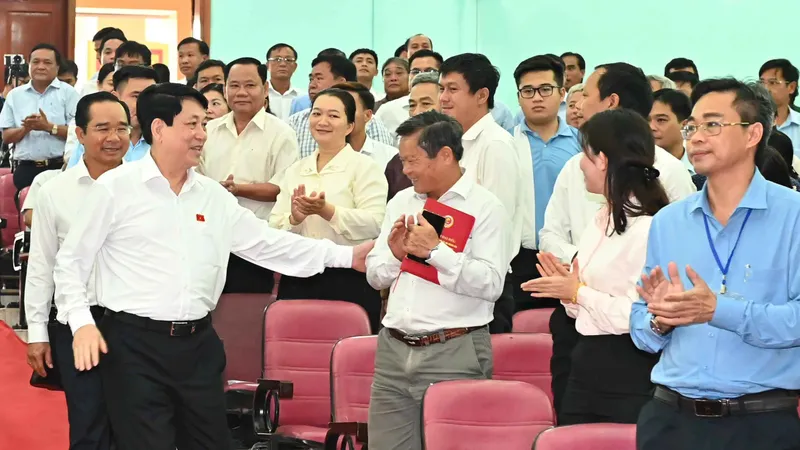 Chủ tịch nước Lương Cường tiếp xúc cử tri huyện Củ Chi, Hóc Môn