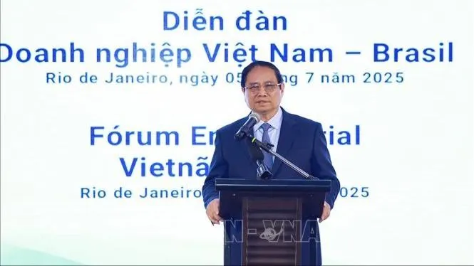 Thủ tướng Phạm Minh Chính dự Diễn đàn doanh nghiệp Việt Nam - Brazil