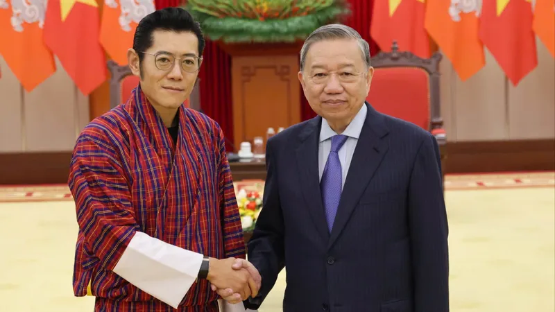Tổng Bí thư Tô Lâm tiếp Quốc vương Bhutan