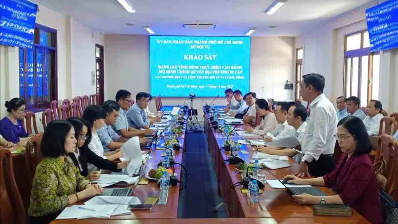 TPHCM: Khảo sát việc thực hiện mô hình chính quyền địa phương 2 cấp ở một số phường, xã