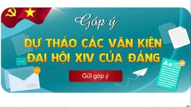 Người dân góp ý đối với các dự thảo văn kiện Đại hội XIV của Đảng qua ứng dụng VNeID
